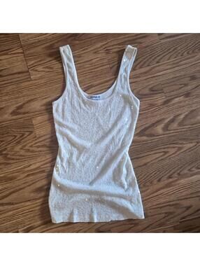 Express white sequin tank NEW size XS